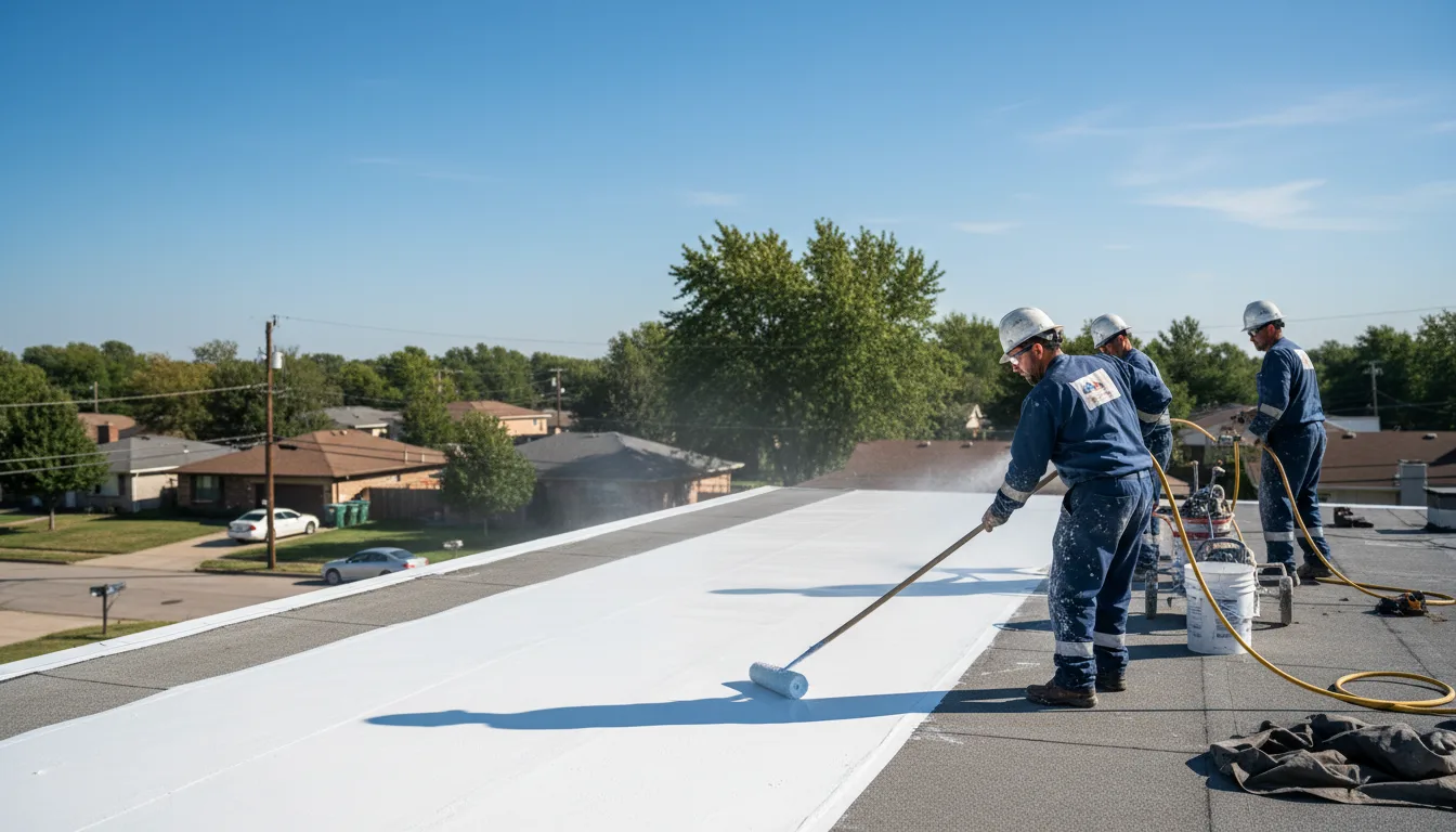 Commercial roof coating in Edmond, OK near me